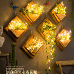 Home Decor Wooden Flower Pots With Hemp Rope - Simooe 