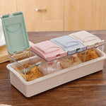 4 in 1 Kitchen cruet Condiment pot for wheat and Seasoning - Simooe 
