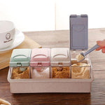 4 in 1 Kitchen cruet Condiment pot for wheat and Seasoning - Simooe 