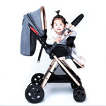 baby stroller high landscape simple trolley can sit reclining - Simooe 