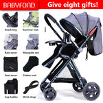 baby stroller high landscape simple trolley can sit reclining - Simooe 