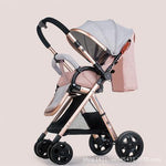 baby stroller high landscape simple trolley can sit reclining - Simooe 