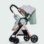 baby stroller high landscape simple trolley can sit reclining - Simooe 