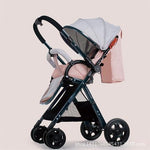 baby stroller high landscape simple trolley can sit reclining - Simooe 