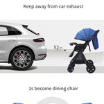 baby stroller high landscape simple trolley can sit reclining - Simooe 