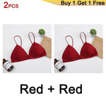 2Pcs Seamless Soft Bras