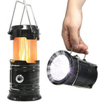 3-in-1 Camping Lantern，Portable Outdoor LED Flame Lantern Flashlight