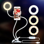 Photo Studio Selfie LED Ring Light with Cell Phone Mobile - Simooe 