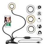 Photo Studio Selfie LED Ring Light with Cell Phone Mobile - Simooe 