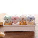 4 in 1 Kitchen cruet Condiment pot for wheat and Seasoning - Simooe 
